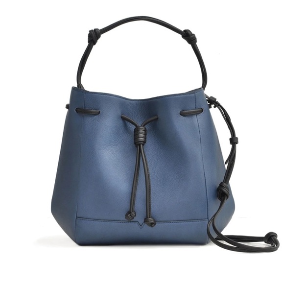 Von Holzhausen Handbags - Von Holzhausen || The Bucket Crossbody Handbag Navy and Black